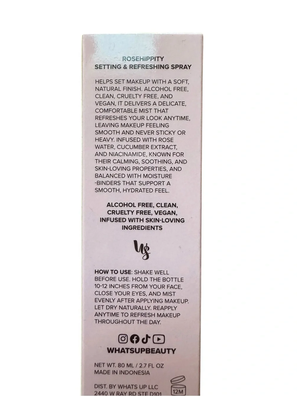 Whats Up Beauty Rosehippity Setting & Refreshing Spray